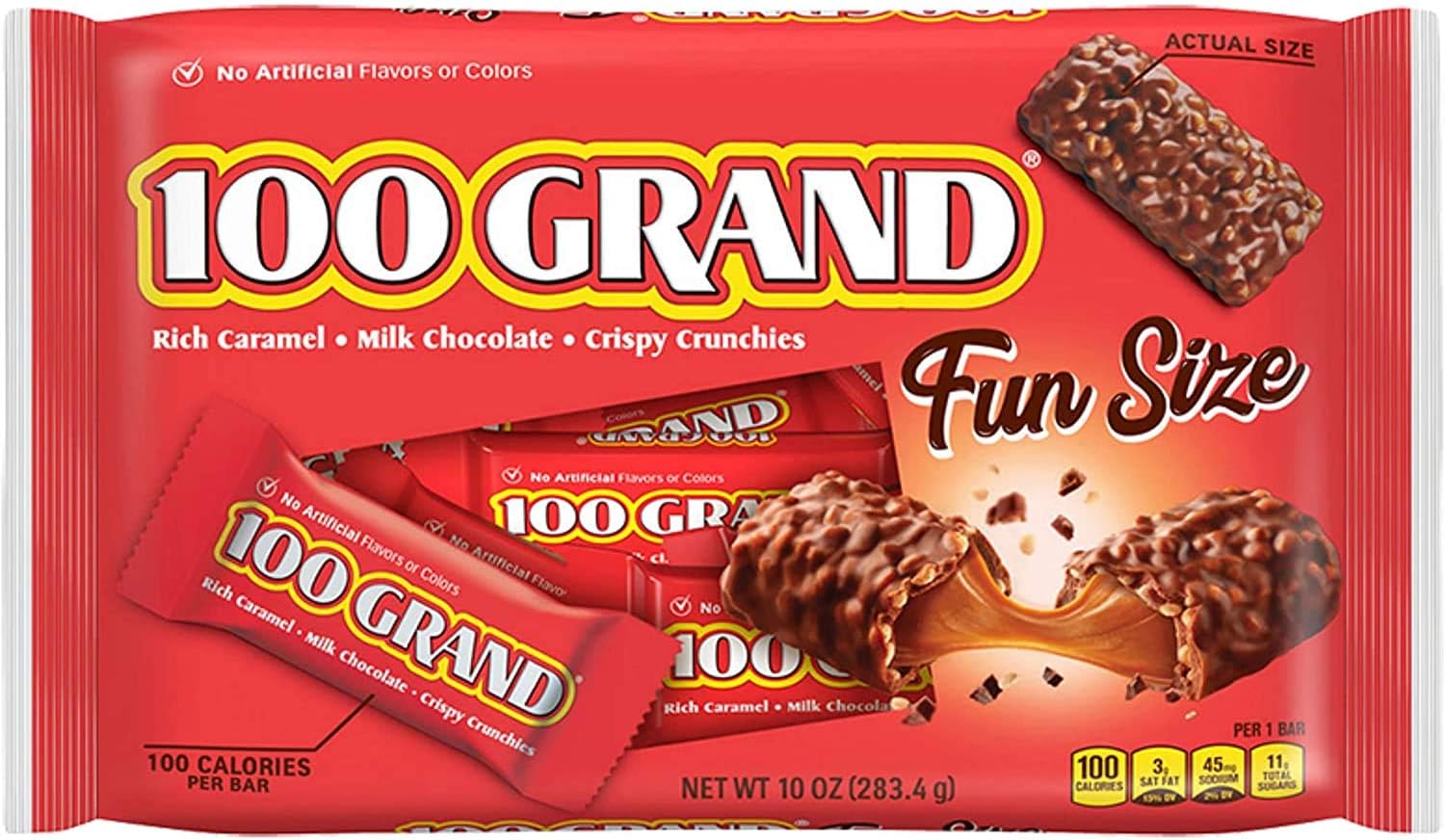 100 Grand Fun Size Laydown Bag, 10 Ounce () : Amazon.co.uk: Grocery