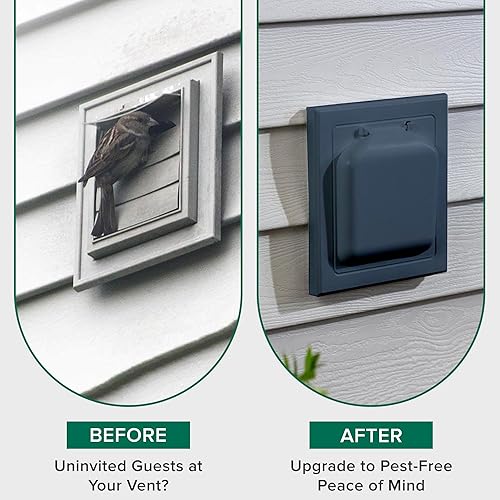 Miniatura 70 de NO-PEST VENT Exclusiva cubierta de ventilación de secadora de doble puerta, fabricada en Estados Unidos con plástico muy resistente a los rayos UV