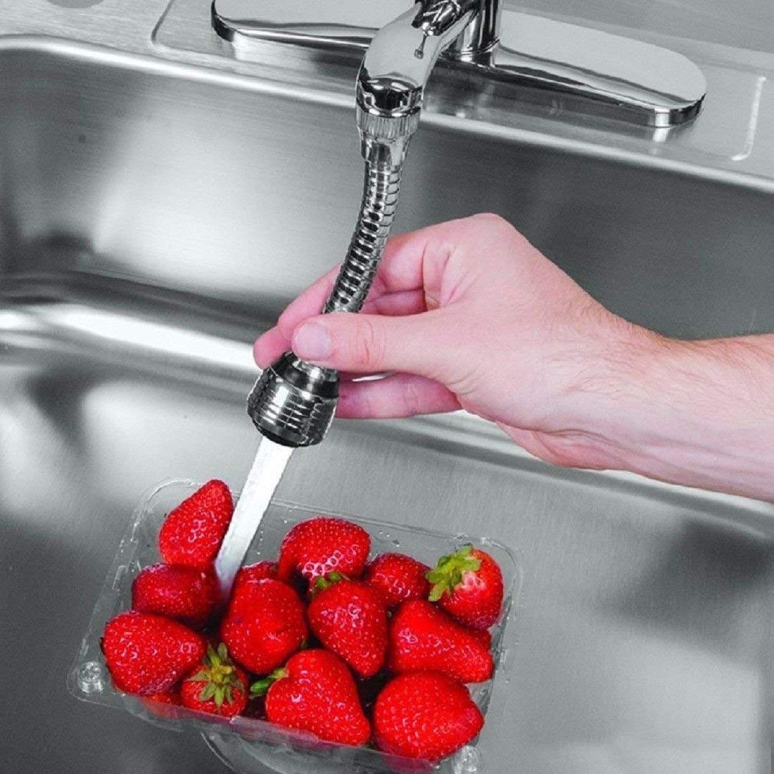 DIKPUL GROUP Turbo Flex 360 Rotating Kitchen Flexi Tap, Water Saving Sprinkler and Faucet Aerator Flexible Water Faucet Sprayer Extender Jet Spray Water Extender for Kitchen & Bathroom (B0D7TGGC2F) Amazon Price History, Amazon Price Tracker