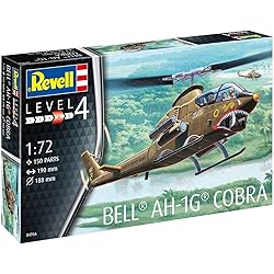 71sSOpGP7rL. AC AC SR250,250 Revell- Bell AH-1G Cobra Juguetes Maqueta Helicóptero, Multicolor, 19,0 cm de Largo (04956)