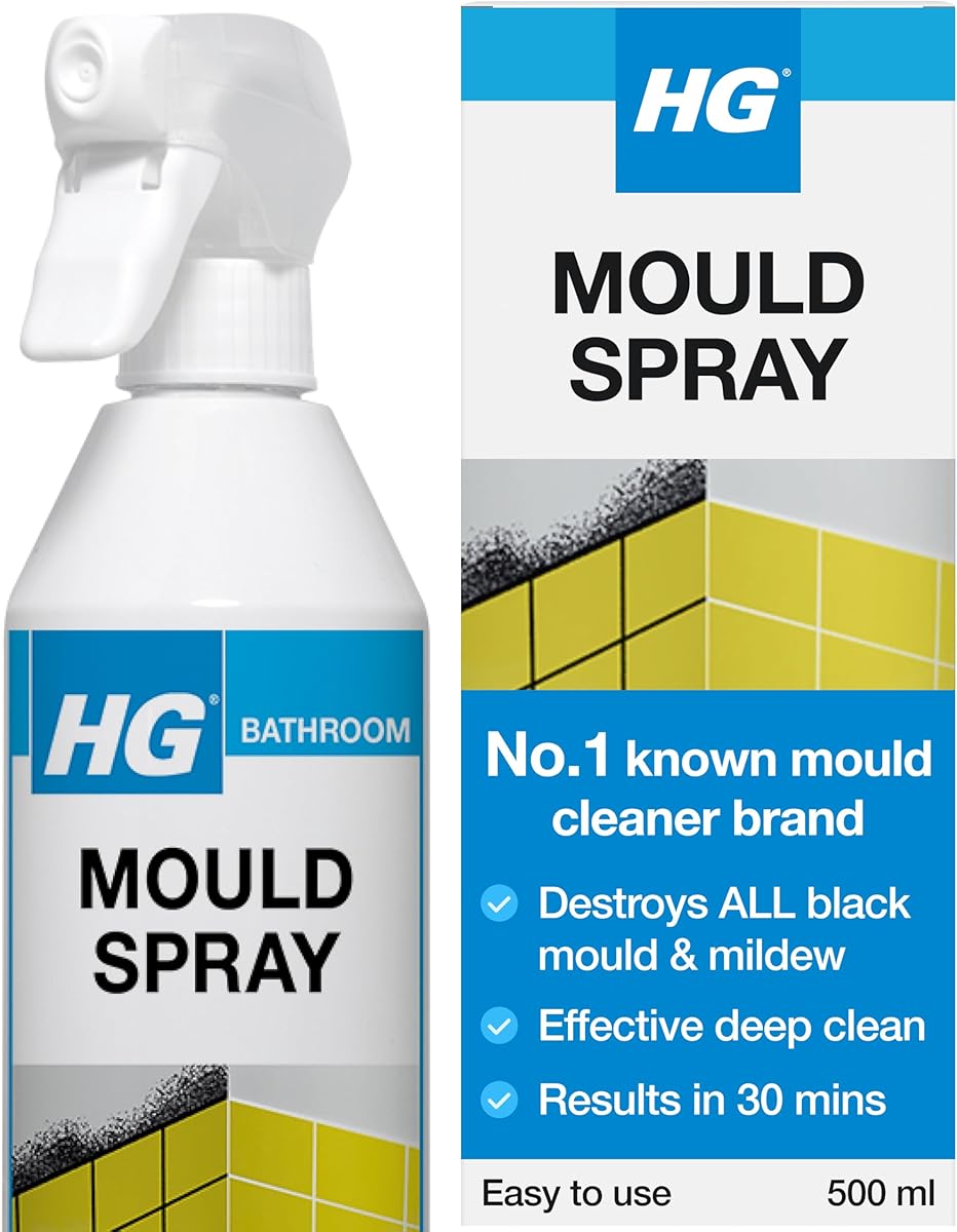 HG Mould Spray - Effective Black Mould & Mildew Cleaner, Removes Stains – 500ml