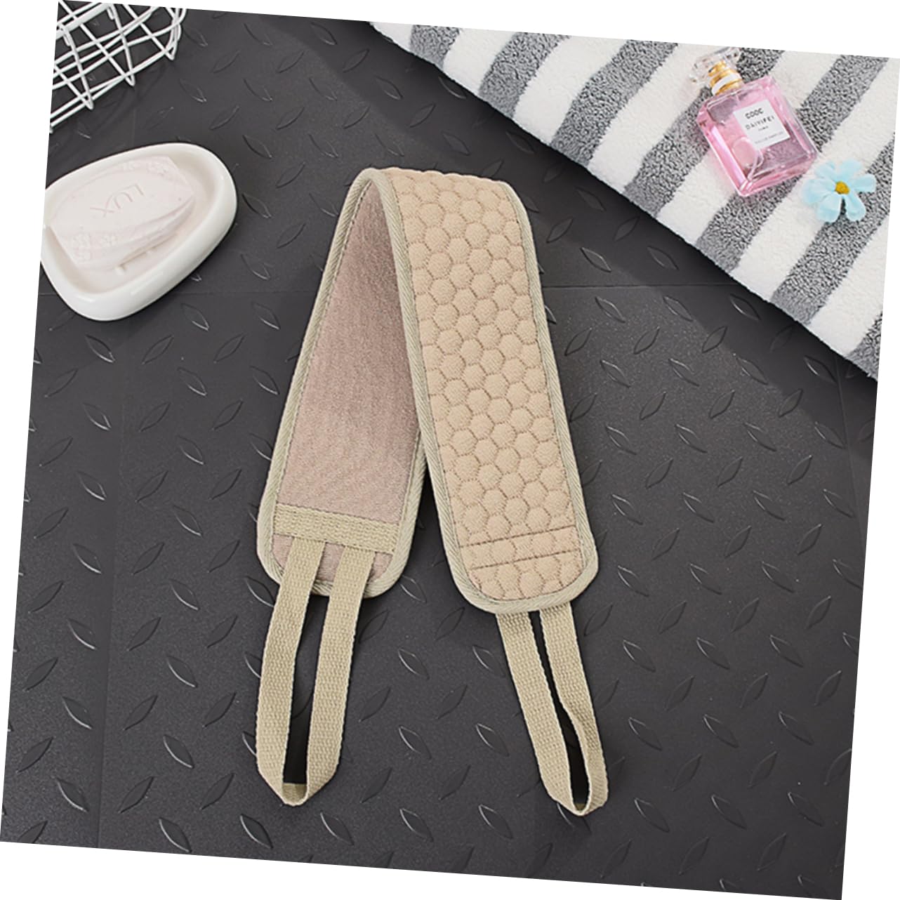 Healeved 2Pcs Back Shower Towel Double Sided Exfoliating Bath Gloves for and Removal Convenient Bathroom Supplies for Deep Cleansing and Relaxation