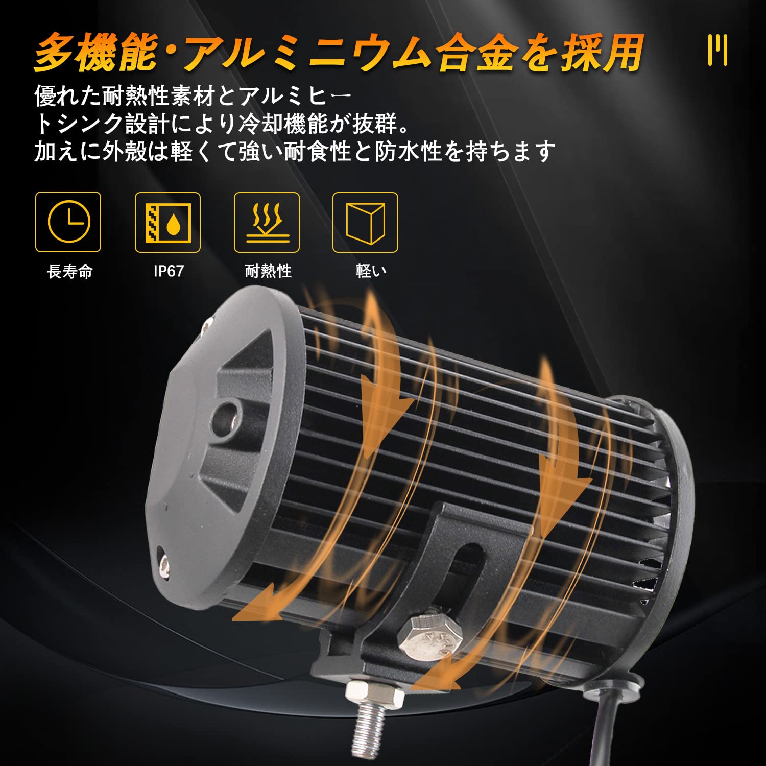 Amazon | CLOWICSR 高輝度 フォグランプ LED作業灯 デッキライト