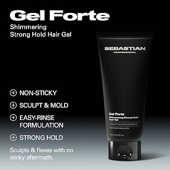 Sebastian Professional Shinespray & Strong-Hold Gel | Gloss Enhancement, Lasting Control, Non-Sticky Formula & Style Support