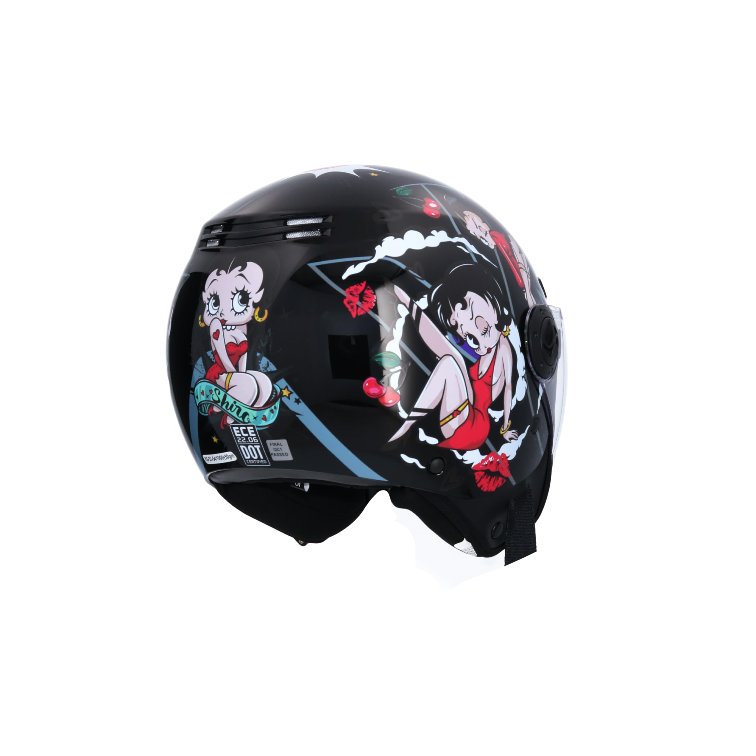 Motorradhelm Jethelm Mit ECE-Zulassung La Betty Sch Produktbild-Vorschau 9
