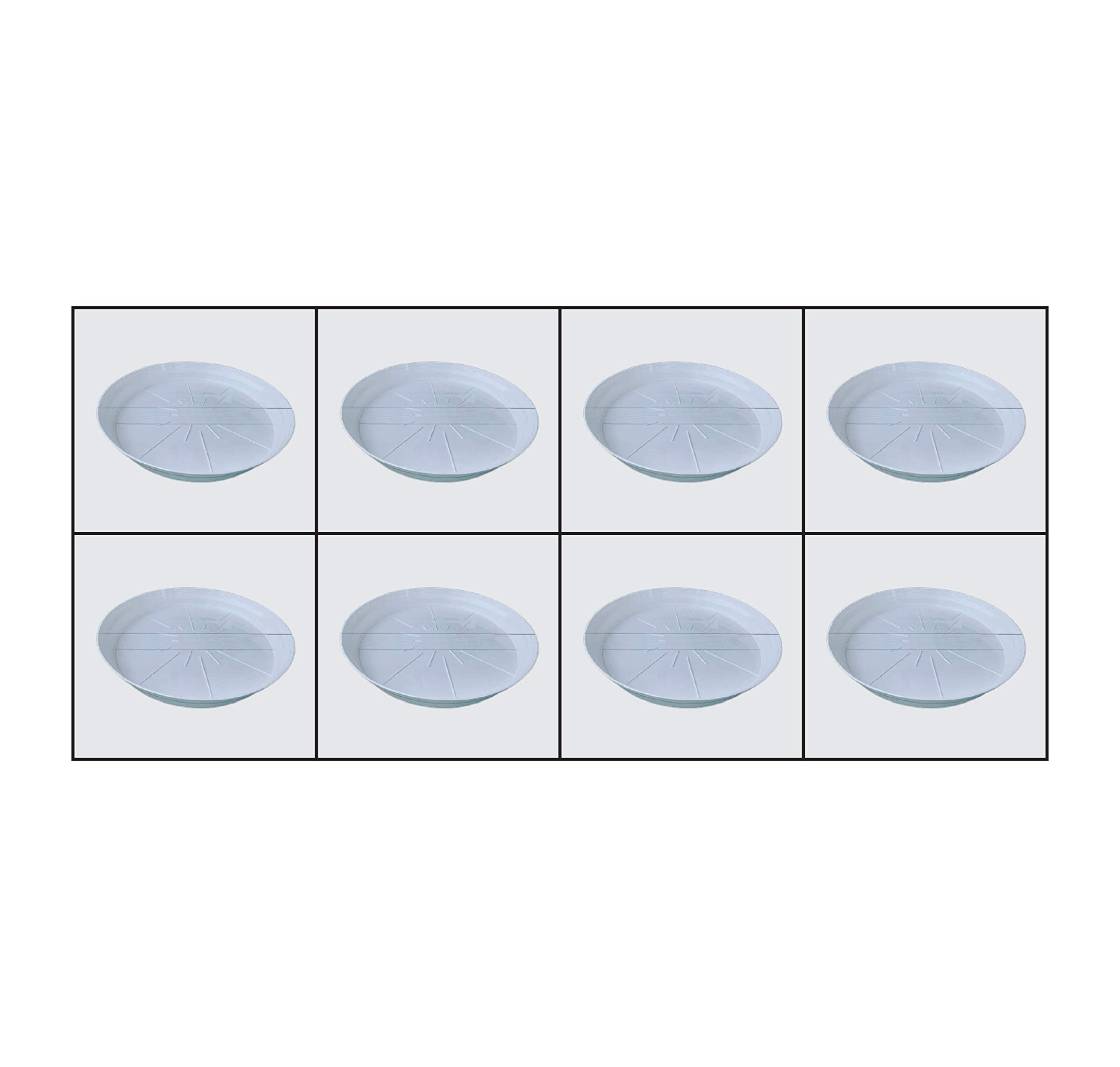 BHAJANLAL GREENERY Plate Tray | Round Bottom Tray(Plate/Saucer) | Base Plate | Plate for Garden pots| Pot Bottom Tray | Drip Trays Set | Size : 4 Inches | Color: White (Pack of 8) (B08WRGGZ7X) Amazon Price History, Amazon Price Tracker