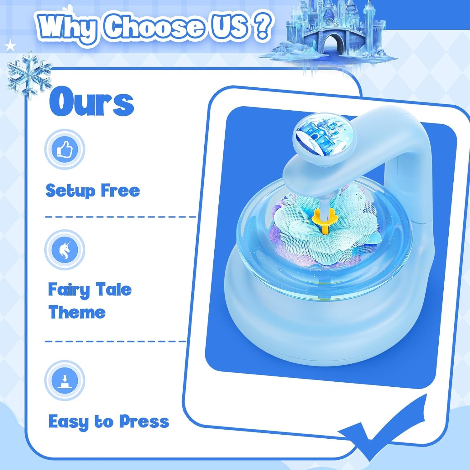 cosone Fabric Flower Bouquets Toys, Arts and Crafts Kits for Kids Age 3-12, Easter Basket Stuffers, Ideal Gifts for Preschool Girls, Educational Handmade Frozen Toy for Girls Ages 3 4 5 6 7 8 9