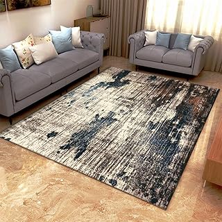 Vlejoy Tappeto Camera da Letto Tappeto Moderno Tappeto da Salotto Tappeto Antipolvere Stile Industriale-100x200cm