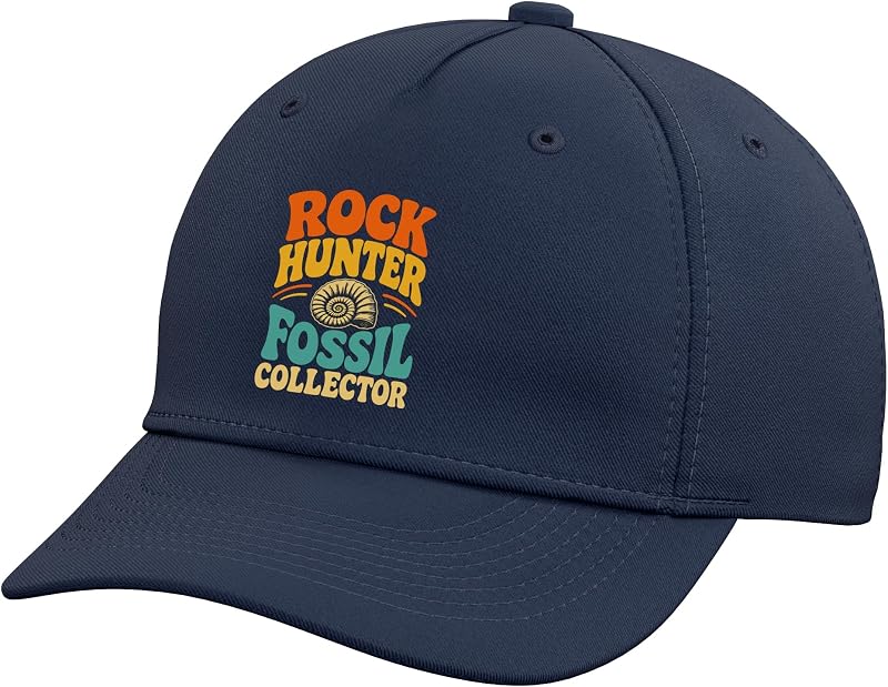 Fossil Collector Paleontology Rockhound Ammonites Adjustable Baseball Hat