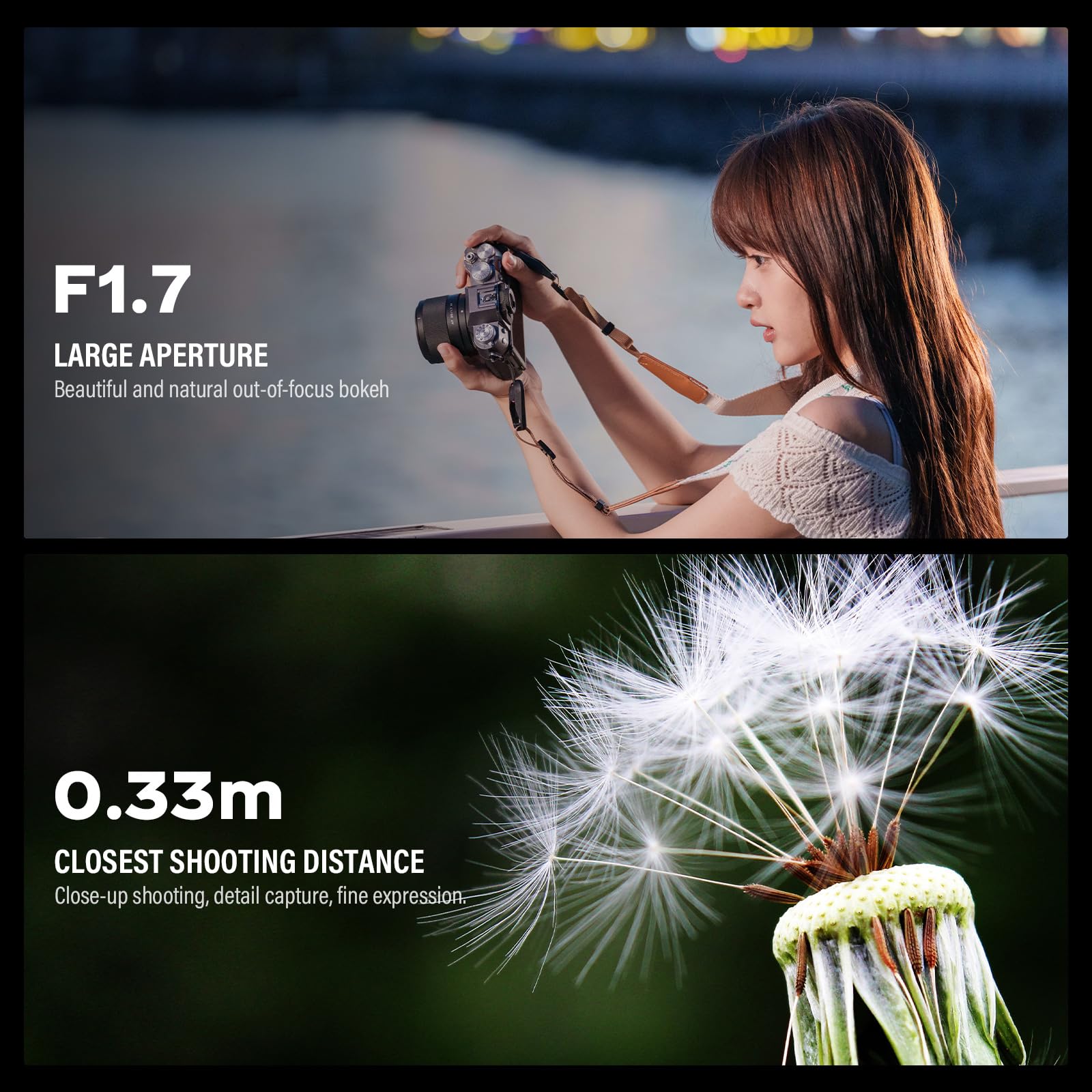 VILTROX 35mm F1.7 Air FE Mount Kamera Objektiv für Sony E Camera Lenses
