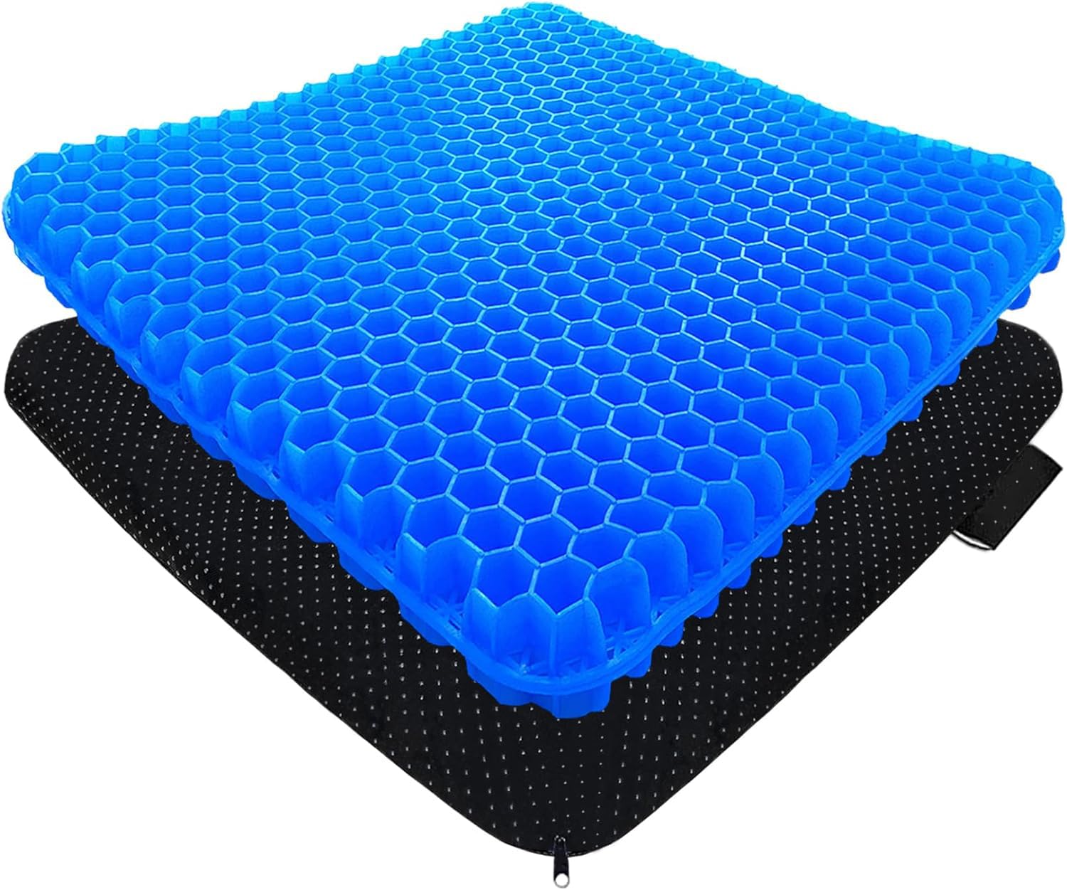 sliceit Gel Seat Cushion - 1.65Inch Double Thick Egg Seat Cushion With Non-Slip Cover - Coccyx Cushion For Back & Sciatica Pain - Office Chair Car Seat Cushion, Blue (B0D8TRXCZ6) Amazon Price History, Amazon Price Tracker