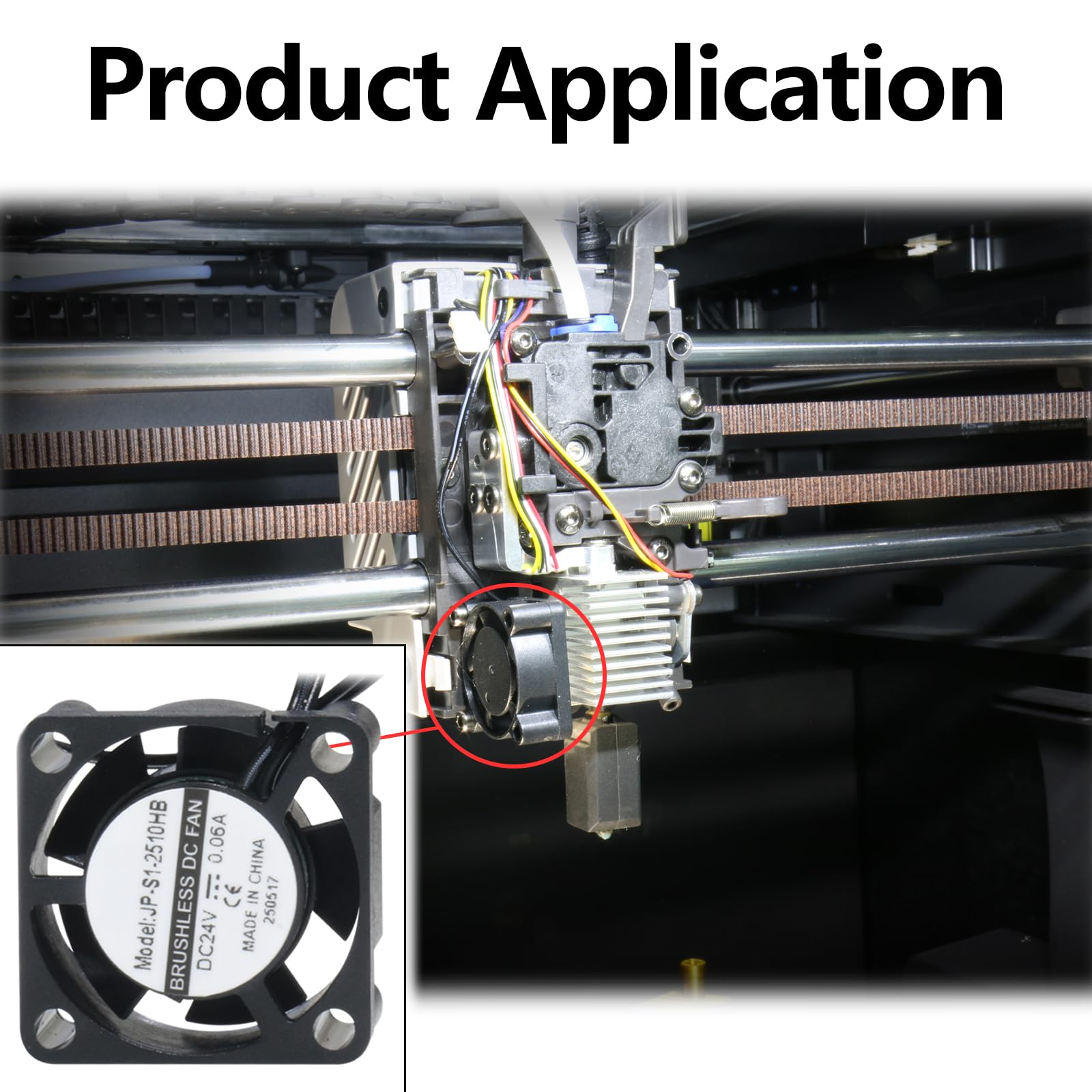 Kobra S1 Hotend cichy wentylator chłodzący 2510 do drukarki 3D Anycubic Kobra S1 Combo