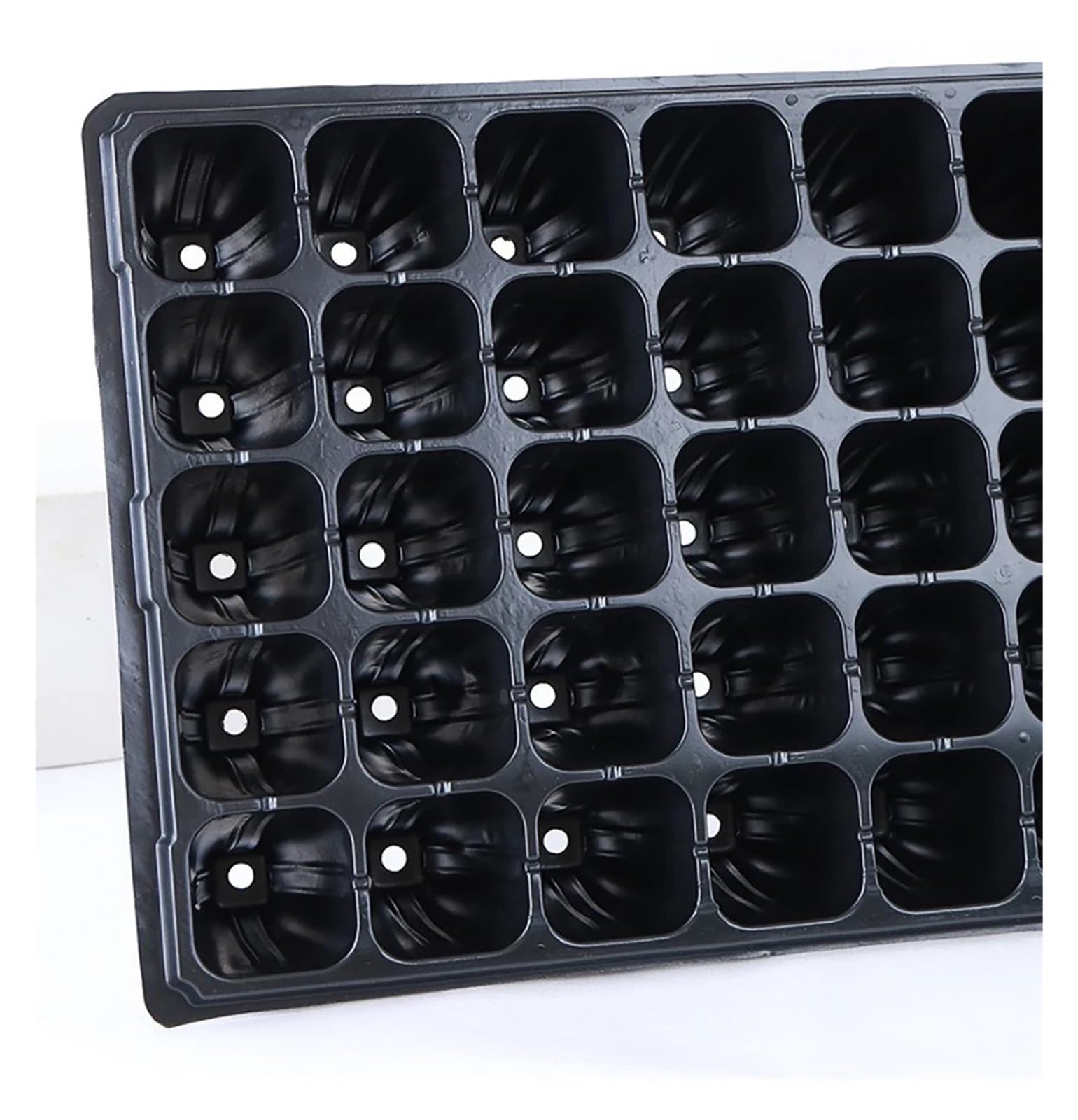 Semilleros De Germinacion 10 bandejas de plástico for sembrar Semillas, 50 Celdas, Gruesas y duraderas, for sembrar Semillas de Frutas y Verduras