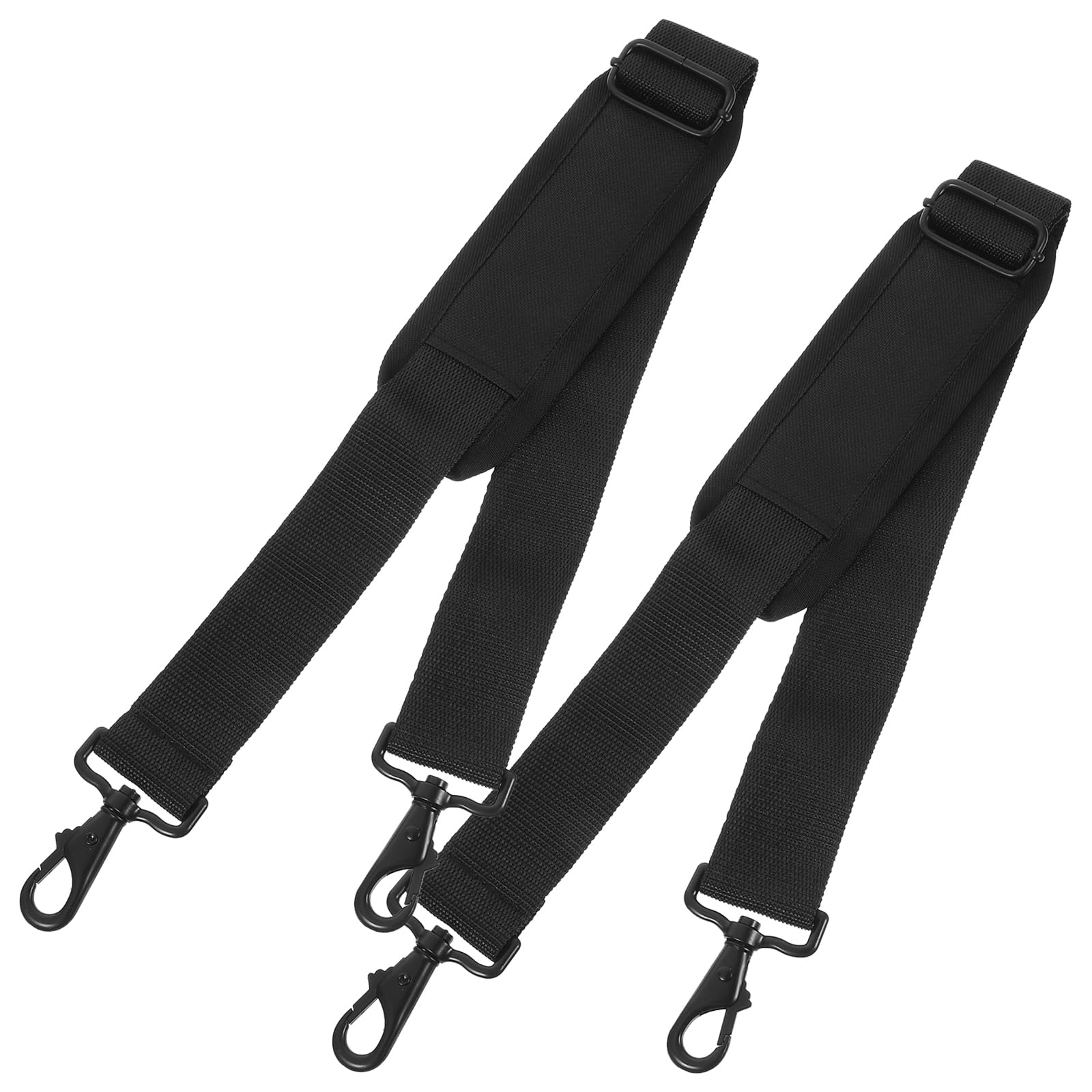 EXCEART Viloin Case Strap 2pcs Guitar Strap Black Shoulder Strap Ukulele Belt Instrument Padded Belts for String Instruments Saxophone Violin Guitarists Guitar Shoulder Strap