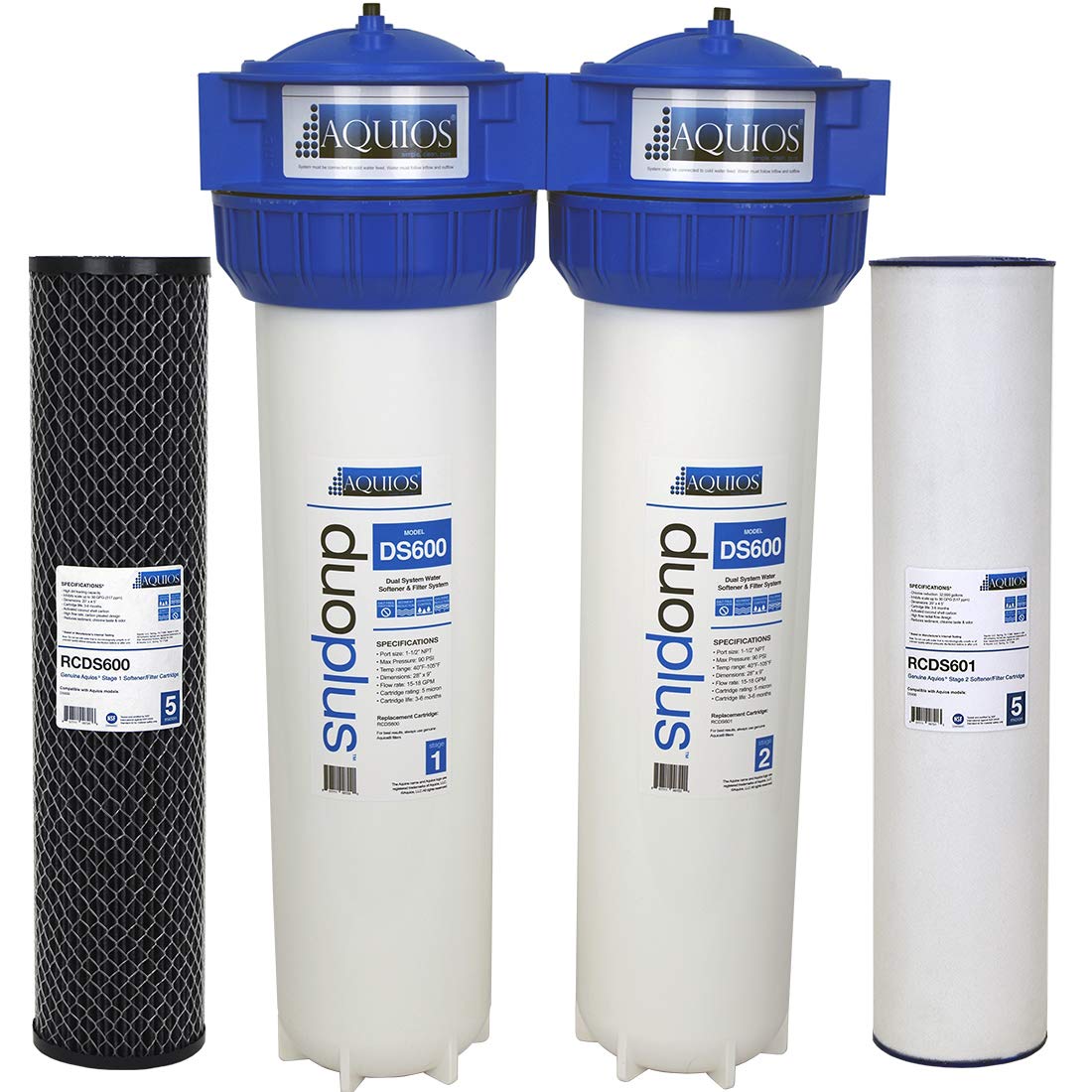 Buy Aquios DuoPlus Jumbo Salt Free Water Softener & Filter System