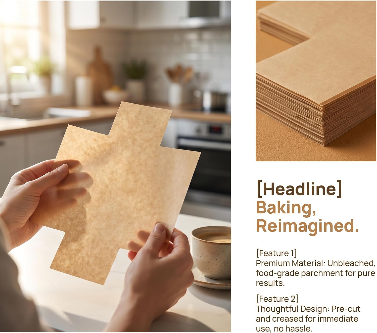 220PCS Mini Loaf Pan Liners, 6" x 3" Bread Baking Parchment Paper