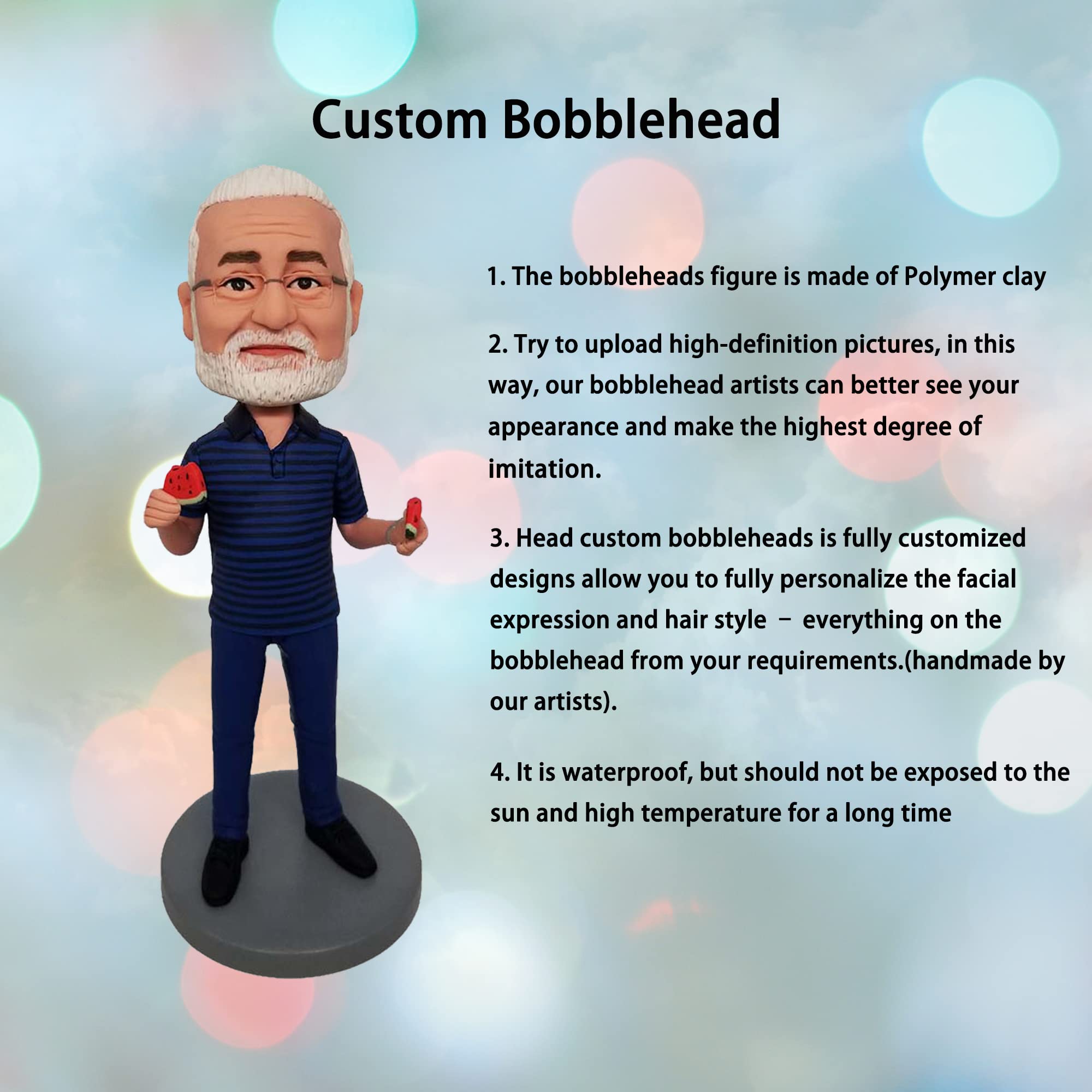 Niestandardowa figurka Bobbleheads Niestandardowa lalka, mechanik samochodowy Niestandardowa głowa Bobble, figurki Bobble Head Ręcznie robiony spersonalizowany prezent rzeźbiarski dla mężczyzn
