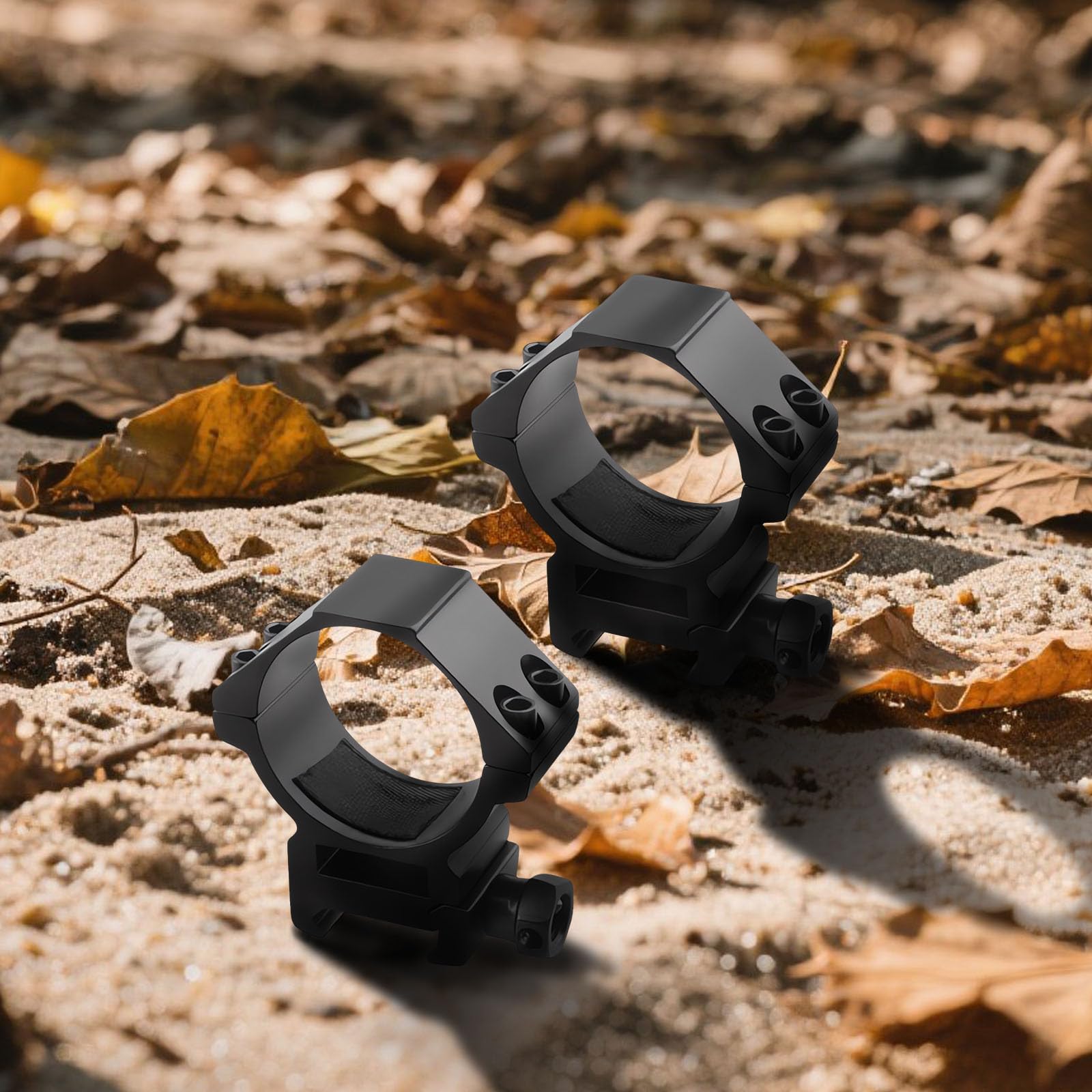 2 Pezzi Anello di Montaggio per Mirino, Anelli di Montaggio for Cannocchiale in Lega di Alluminio, Medio per Guida Picatinny, Adatto per Tubi con Diametro