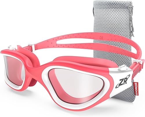 ZIONOR G1 - Gafas de natación polarizadas unisex para mujeres adultas, antiniebla, 100% anti UV, gafas de buceo