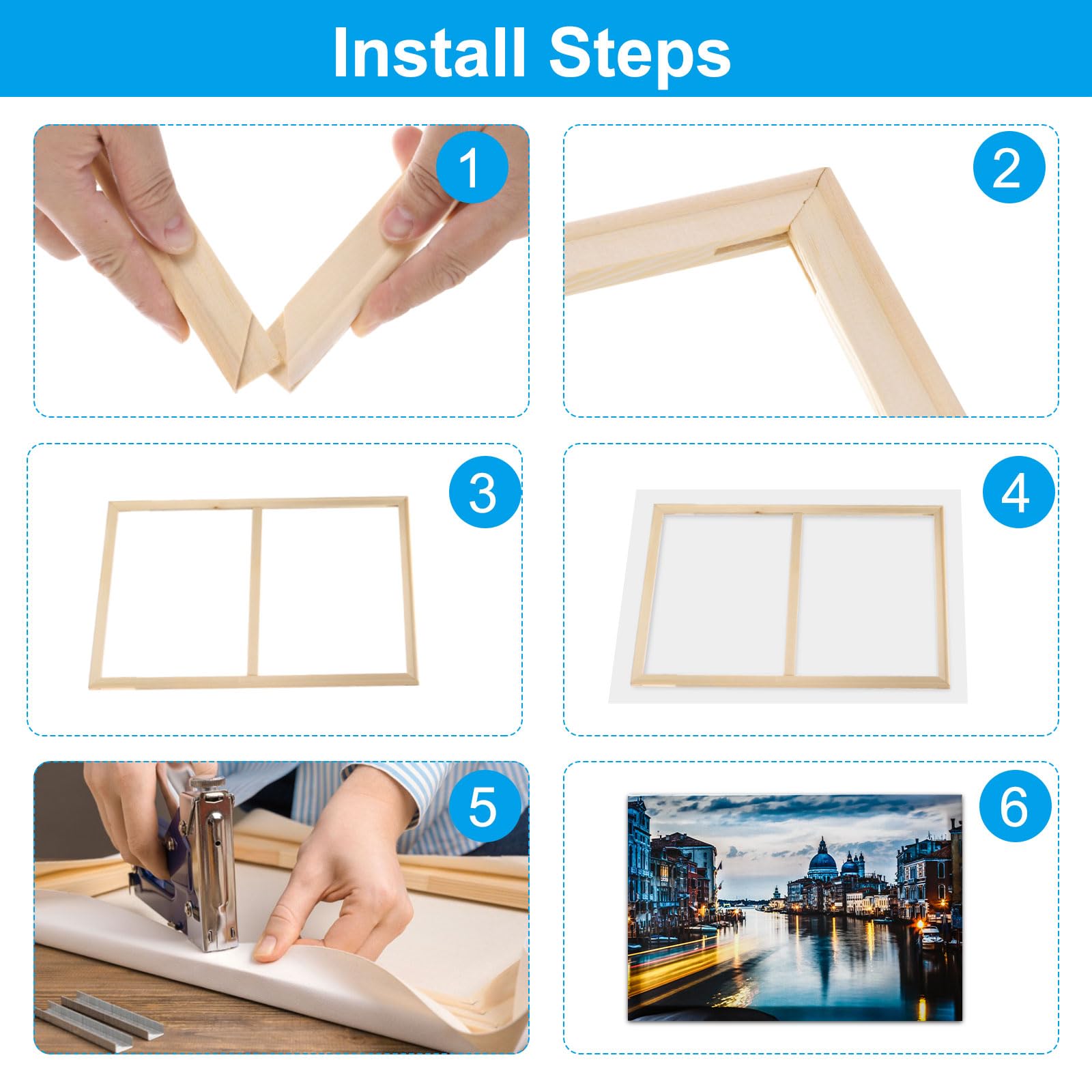 Frame Stretcher Frames For Canvas Paintings PATIKIL 11x14 Inch Canvas Stretcher Bars ...