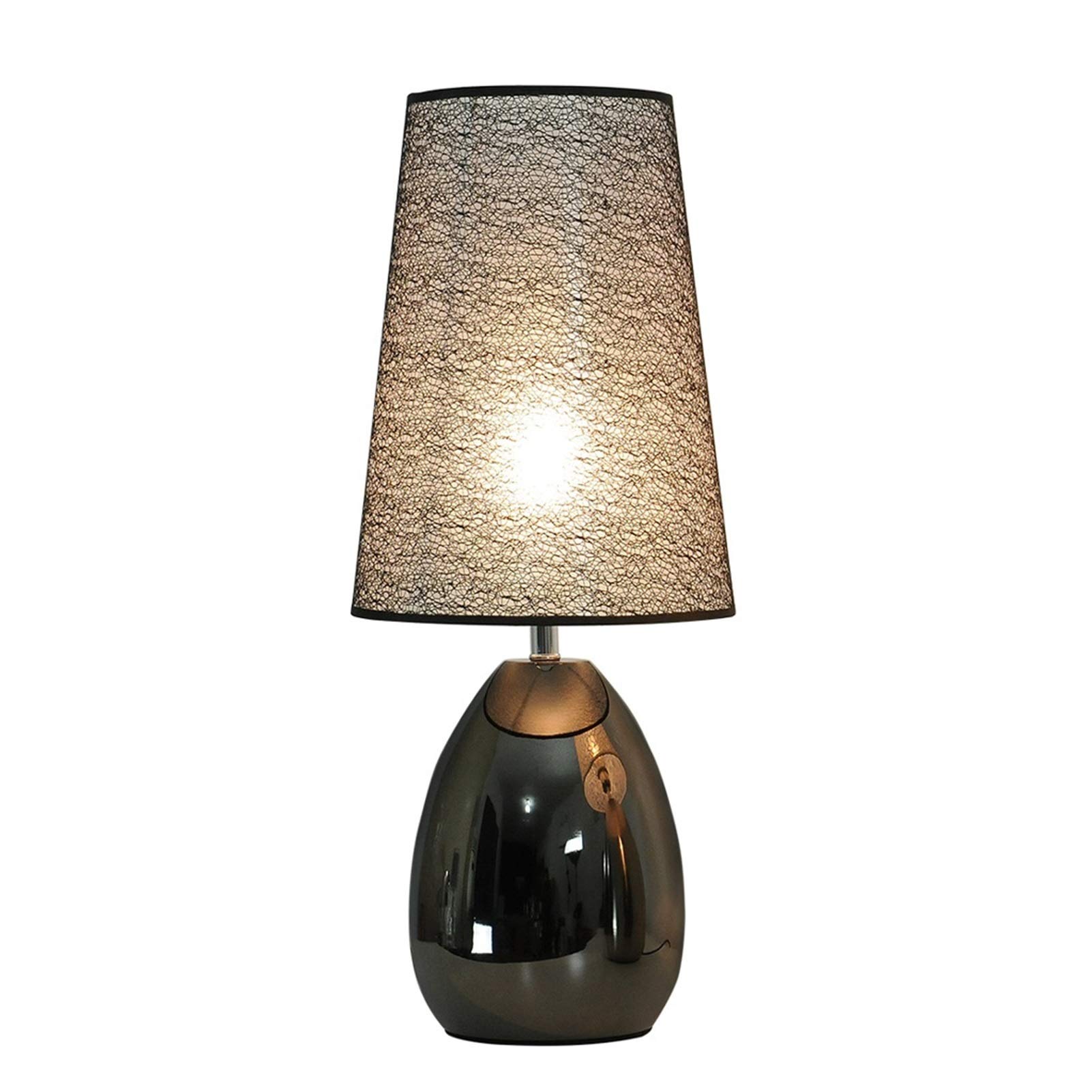 Lámpara de Escritorio LED Lámparas de Mesa Lámparas de mesita de Noche, pequeñas lámparas de Escritorio para Dormitorio, Sala de Estar con Base de Metal y lámpara de Tela Lámpara de Mesa Lámpara de
