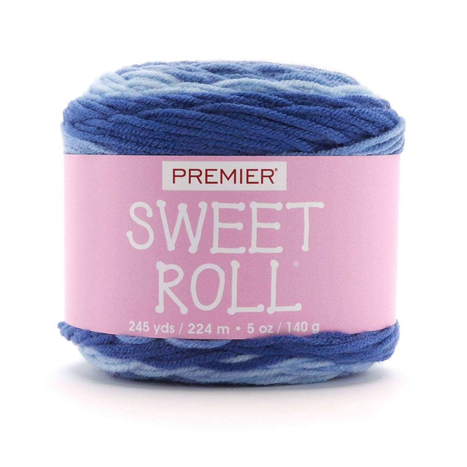 1047-02 Sweet Roll Yarn-Blueberry Swirl