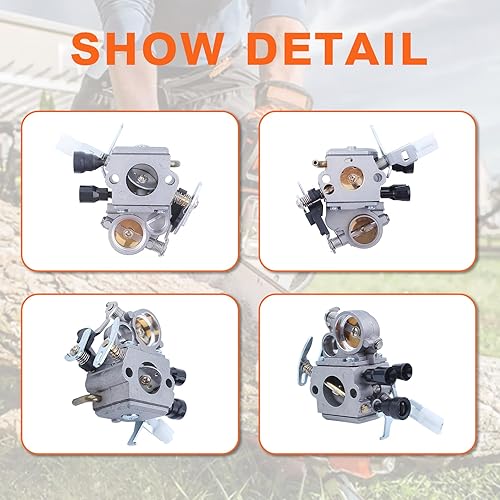Miniatura 6 de Para Stihl MS171 MS181 MS211 MS211C para motosierra, kit de carburador, 1139 120 0619/1139 1207 100/1139 1200 612, para Zama C1Q-S269