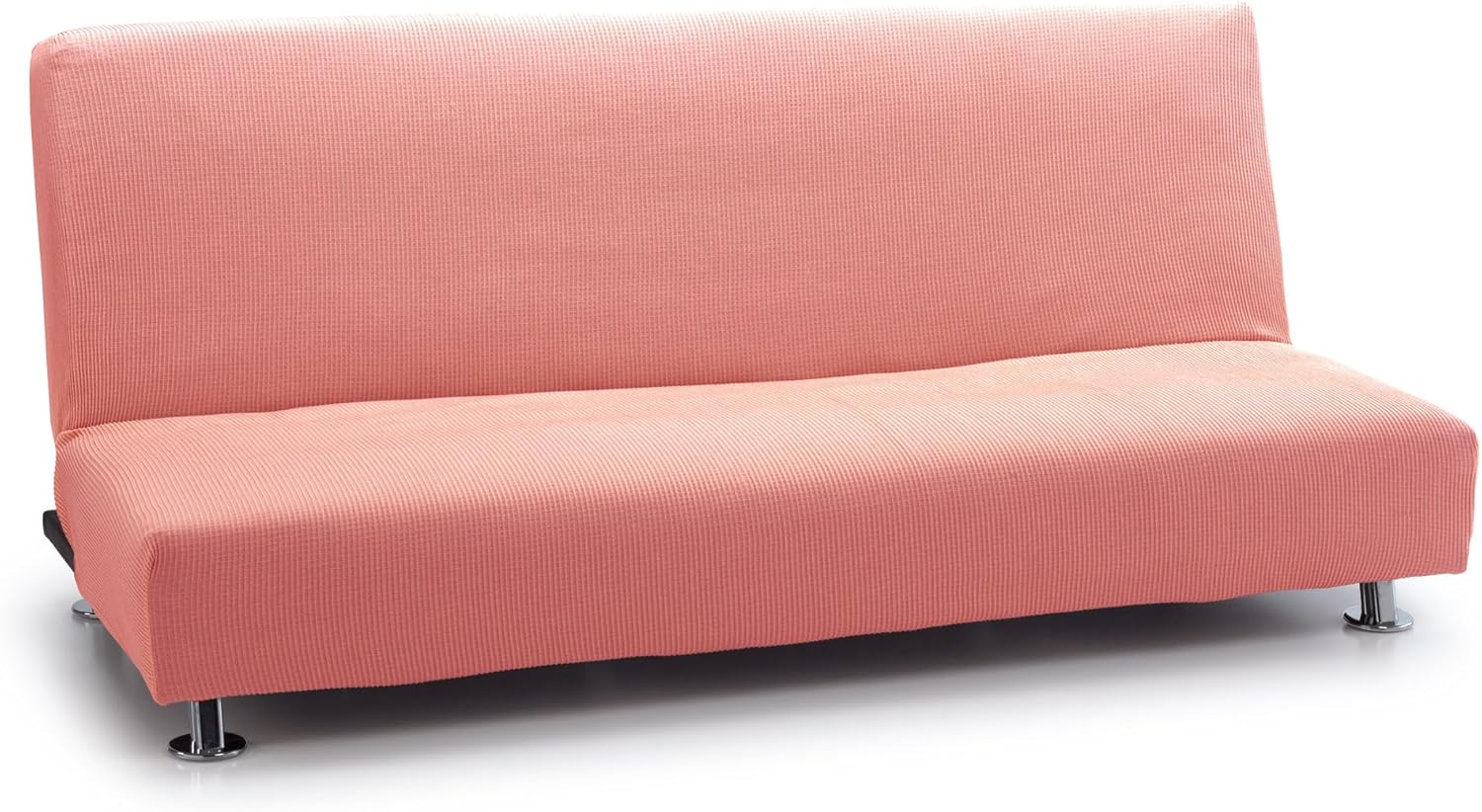 Elastic Sofa Bed Cover Click Clack Three Seater | Real Model | Beige | Universal Sofa Bed Cover | Jacquard Fabric Quality Protector Cotton Feel