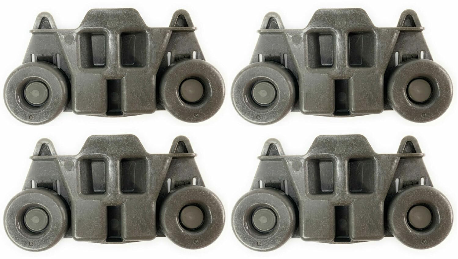 Rollers, Bearings, Belts and Much More WDF760SADW2 for Whirlpool Dishwasher Lower Dishrack Rollers (4 Pack) - Rollers, Bearings, Belts and Much More