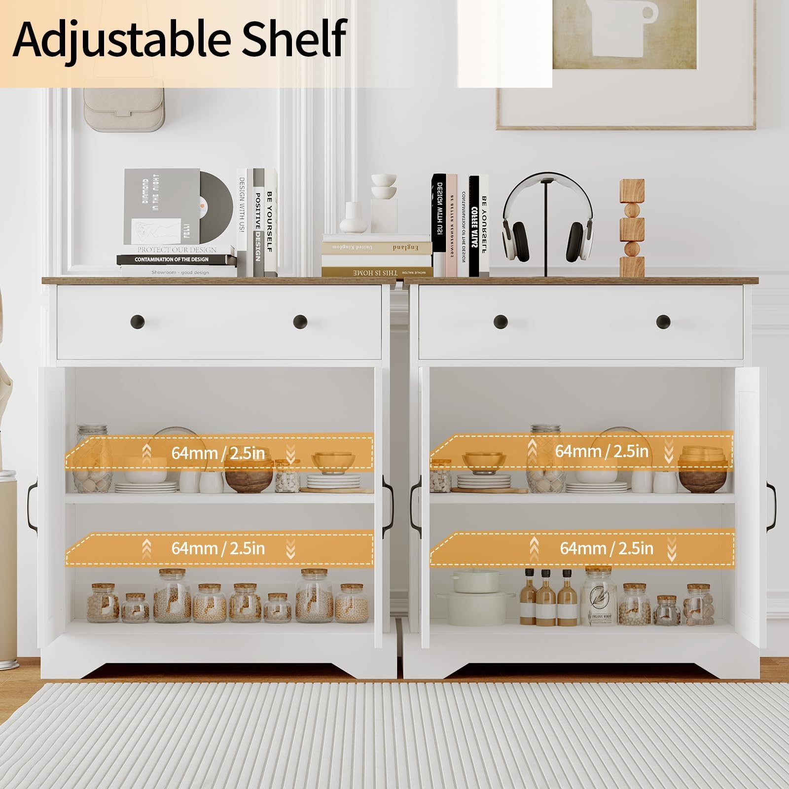 Modernes Sideboard Buffet, Weiß