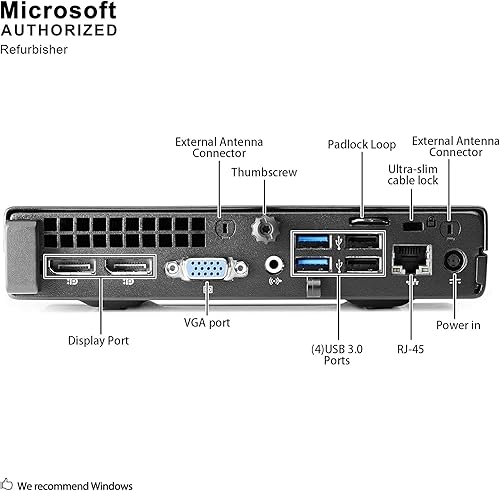 Miniatura 4 de HP ProDesk 600 G1 Mini PC de escritorio empresarial, Intel Core Quad i5 4590T hasta 3.0 GHz, 8 GB DDR3, 256 GB SSD, WiFi, BT, VGA, DP, Windows 10 64