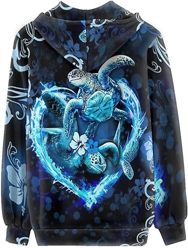 Miniatura 4 de Yuuxorilu - Sudaderas con capucha y cremallera para mujer, manga larga, para otoño, de gran tamaño, chaqueta Y2K con bolsillos