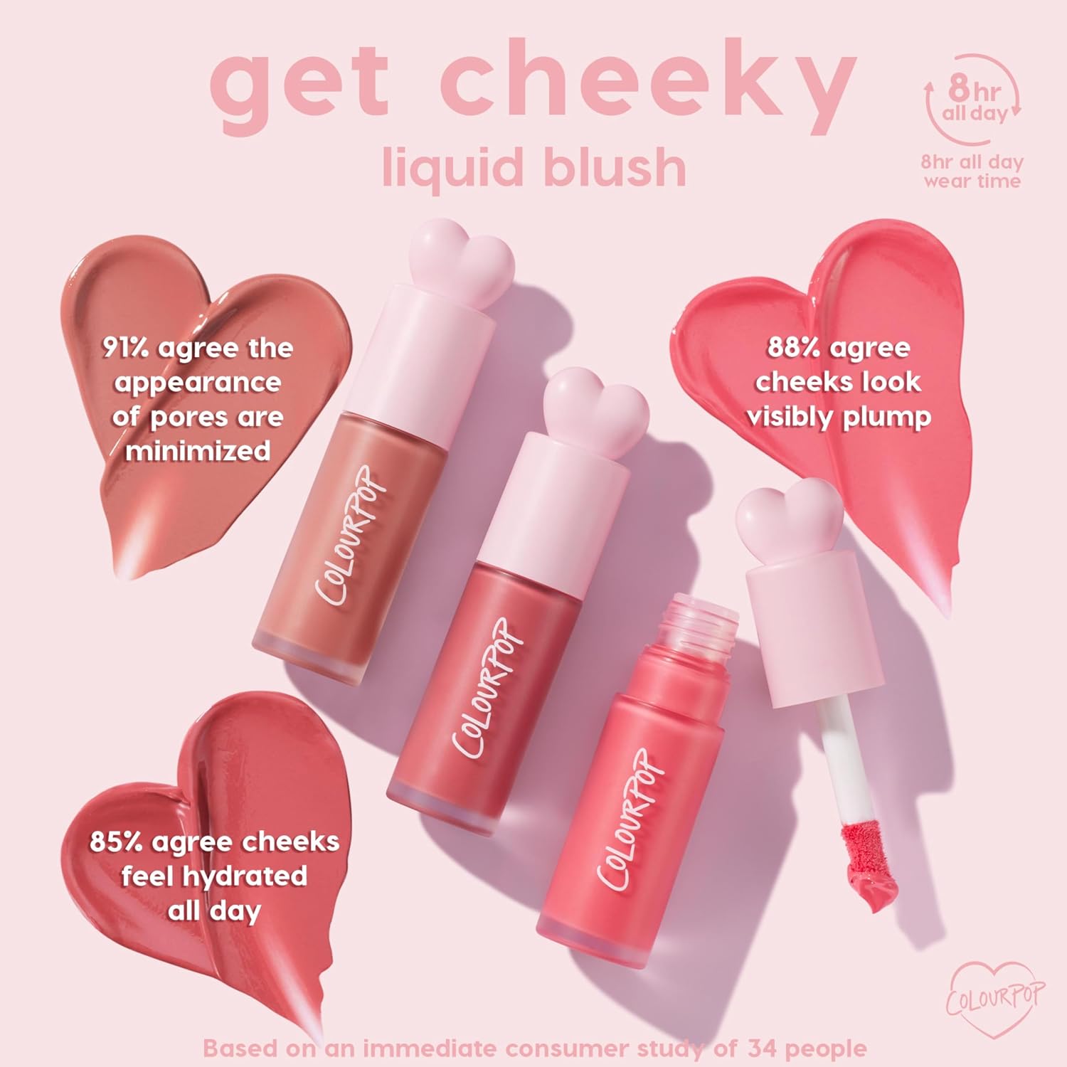 ColourPop Hi-Lite Dewy Liquid Highlighter + Liquid Blush - Face + Body Illuminator + Weightless Pink Blush with Hyaluronic Acid - Glowy Summer Makeup Set for Radiant Cheeks (2 Count)