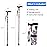 Walking Cane LIXIANG Cane for Man/Woman | Mobility & Daily Living Aids | 5-Level Height Adjustable Walking Stick | Comfortable Plastic T-Handle Purple Printing
