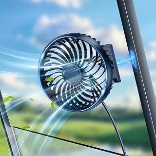 Magnetic Golf Cart Fans That Blow Cold Air, Portable Usb Fan for Golf Cart Cooler 360° Rotatable Compatible with Yamaha, Ezgo, Club Car, Forklift, Cruise Ship, Golf Cart Accessories for Women