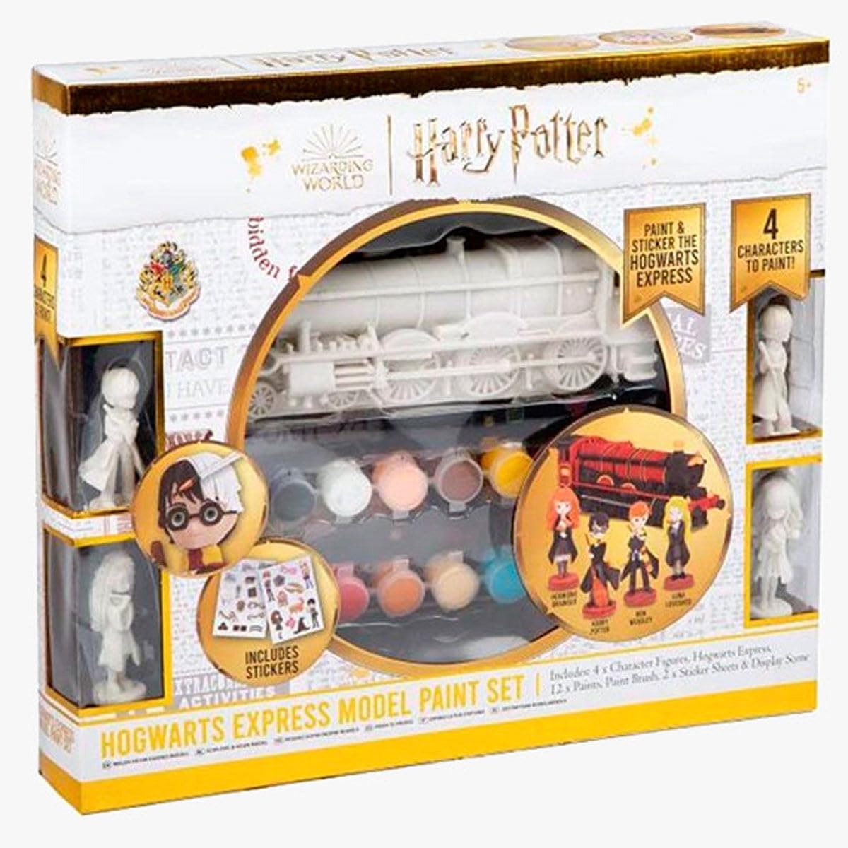 Rms International Multicoloured Harry Potter Hogwarts Express Model & Character Paint Set – Creative Craft Kit For Kids Ages 5+