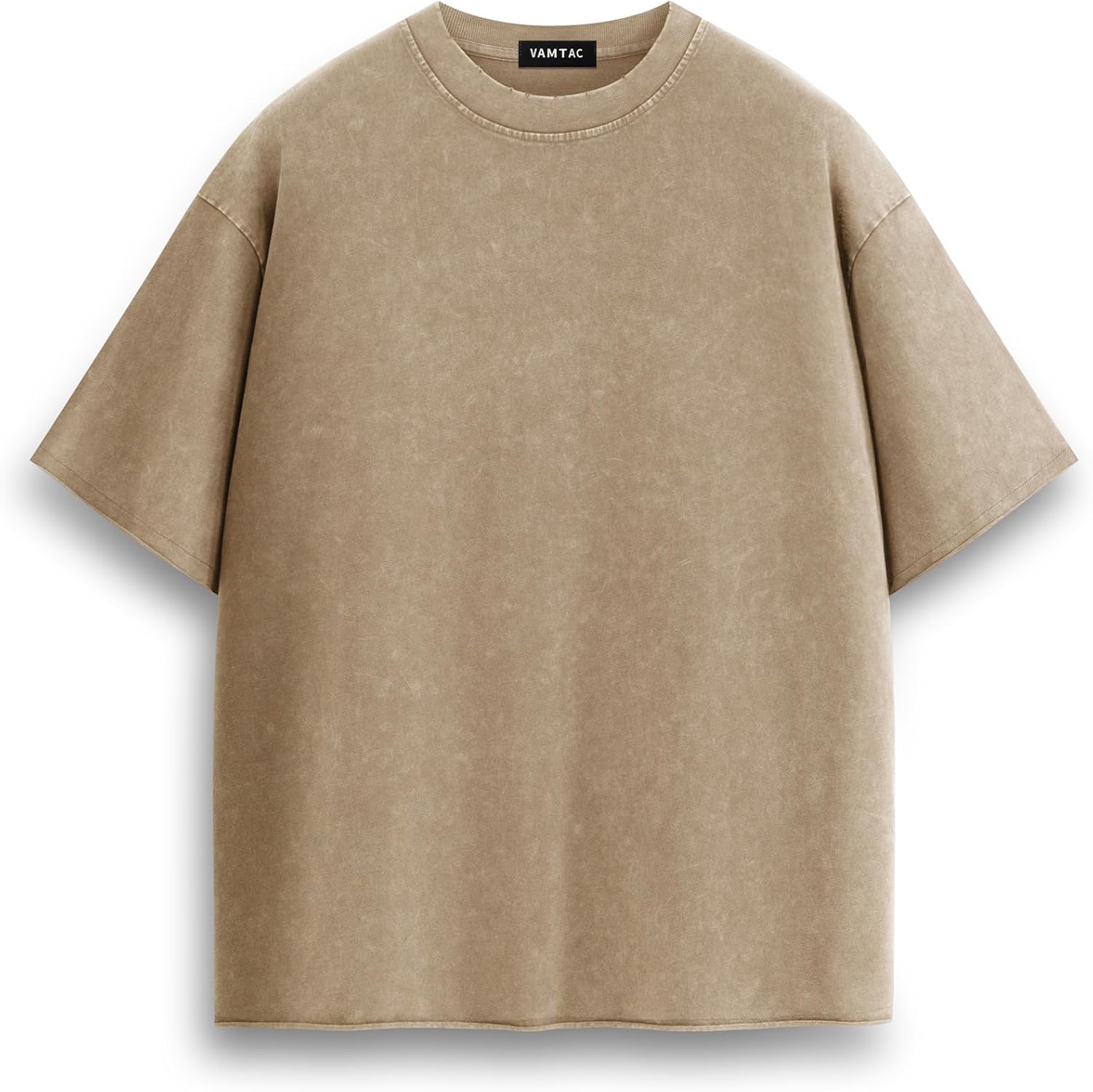 Vamtac Acid Washed Tshirt Heavyweight Cotton T Shirts Oversized Tee Vintage Unisex Basic Y2k Streetwear Tops