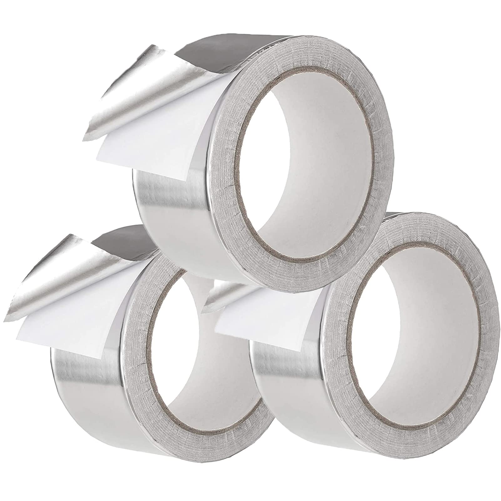 WELSTIKProfessional Grade Aluminum Foil Tape 3.9mil Thick for HVAC, Sealing & Patching Hot & Cold Air Ducts,HVAC, Pipe, Air Ducts(2 Inch by 40 Feet,3 Rolls)