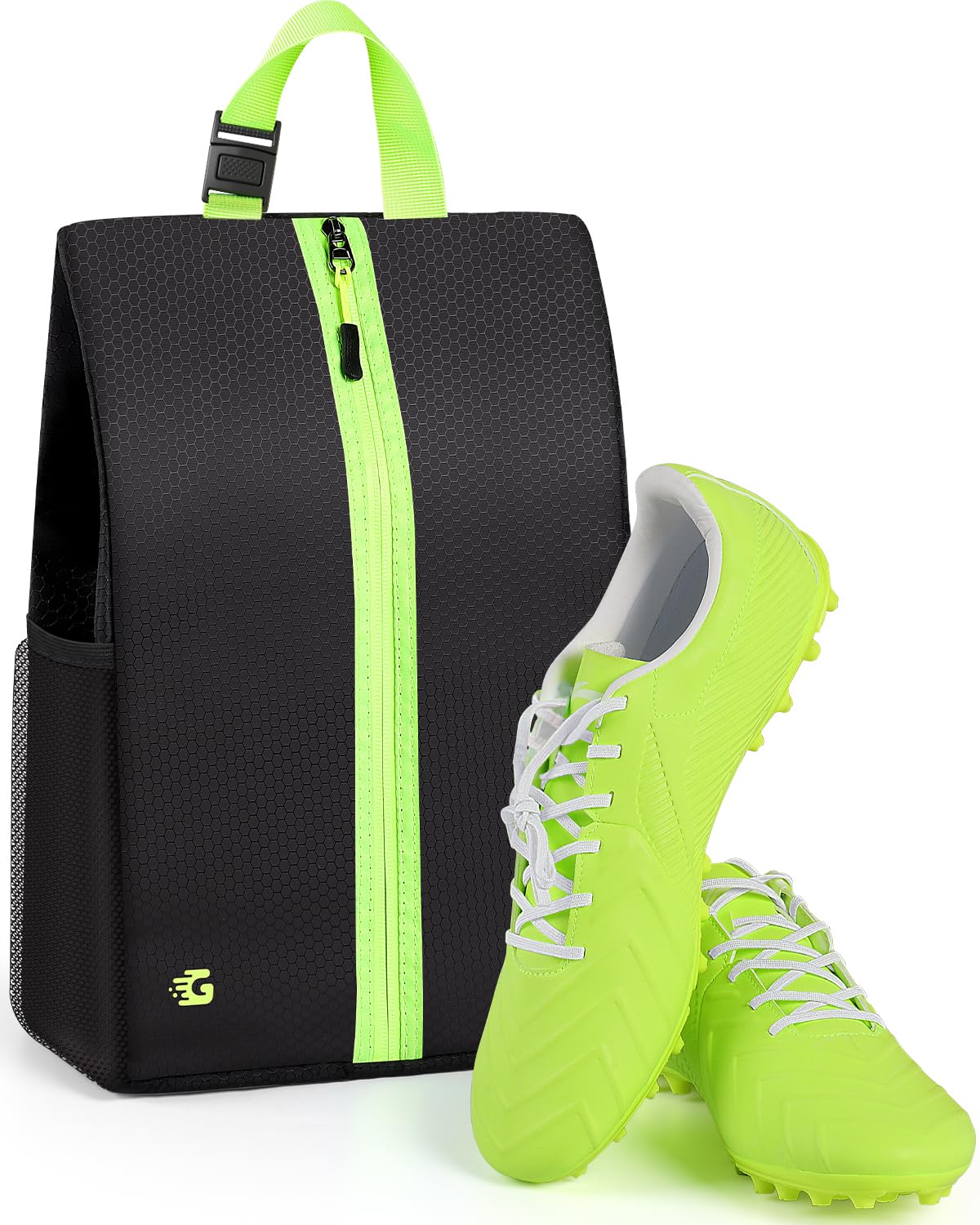 GLORIEROO Smell Proof Shoe Bags for Travel-Soccer Cleat Bag Smell Proof with Active Carbon Fabric | Odor-Absorbing Water-Resistant Track Shoe bags for