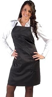 Cricket Static Free Apron Hair Stylist Cover Up for Salon Hairdresser Barbershop Adults Women Men Hairstylist Anti-Static Apron with Pockets, Black