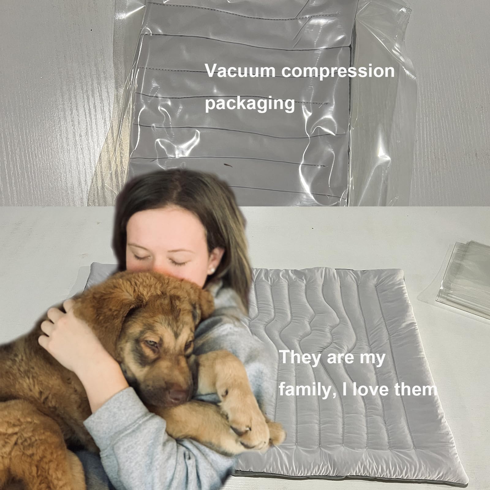 Auto‑Rinfrescante Pet Cooling Mat per Cani Gatti,Tappetino Refrigerante Innovativo,Tappetino Reversibile Lavabile,Senza Ghiaccio né Elettricità,Arc‑Chill Tecnologia, Antiscivolo (Grigio, 150×102cm)