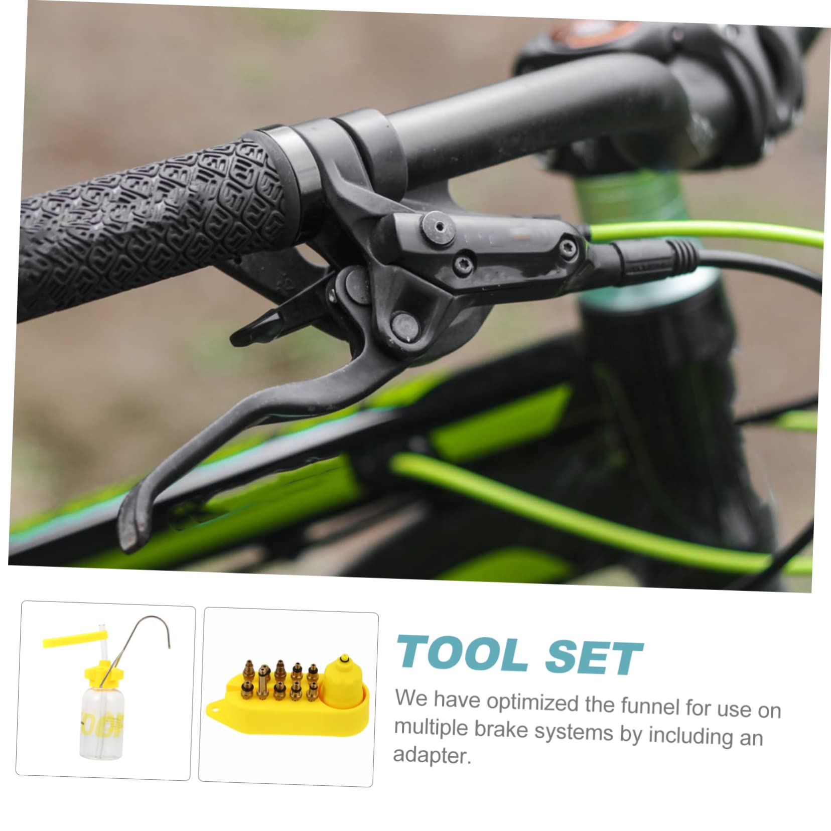 Toddmomy Herramienta de llenado de Platos de Aceite Kit de Recarga de vacío de refrigerante Kit de de Mano Herramienta de Cambio de Aceite Kit de Purga de Aceite de Bicicleta