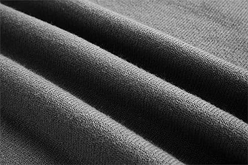 Miniatura 5 de Camisas polo para hombre manga larga con cremallera de un cuarto de galón estilo clásico casual cuello alto