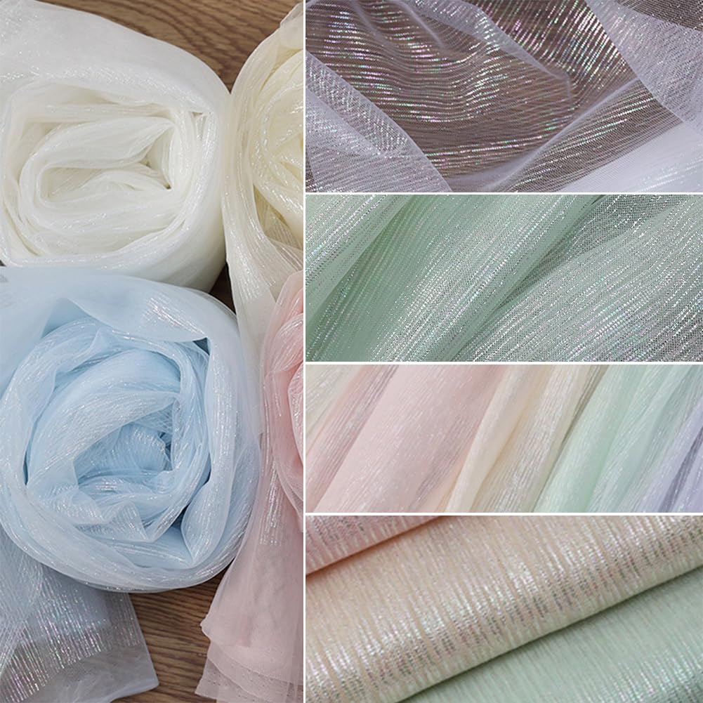 Tessuto in tulle, 150 cm x 3 m, tessuto decorativo per carnevale