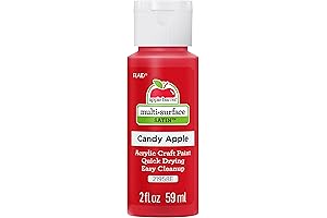 Apple Barrel Multi Surface Acrylic Paint, 2 Fl Oz, Candy Apple