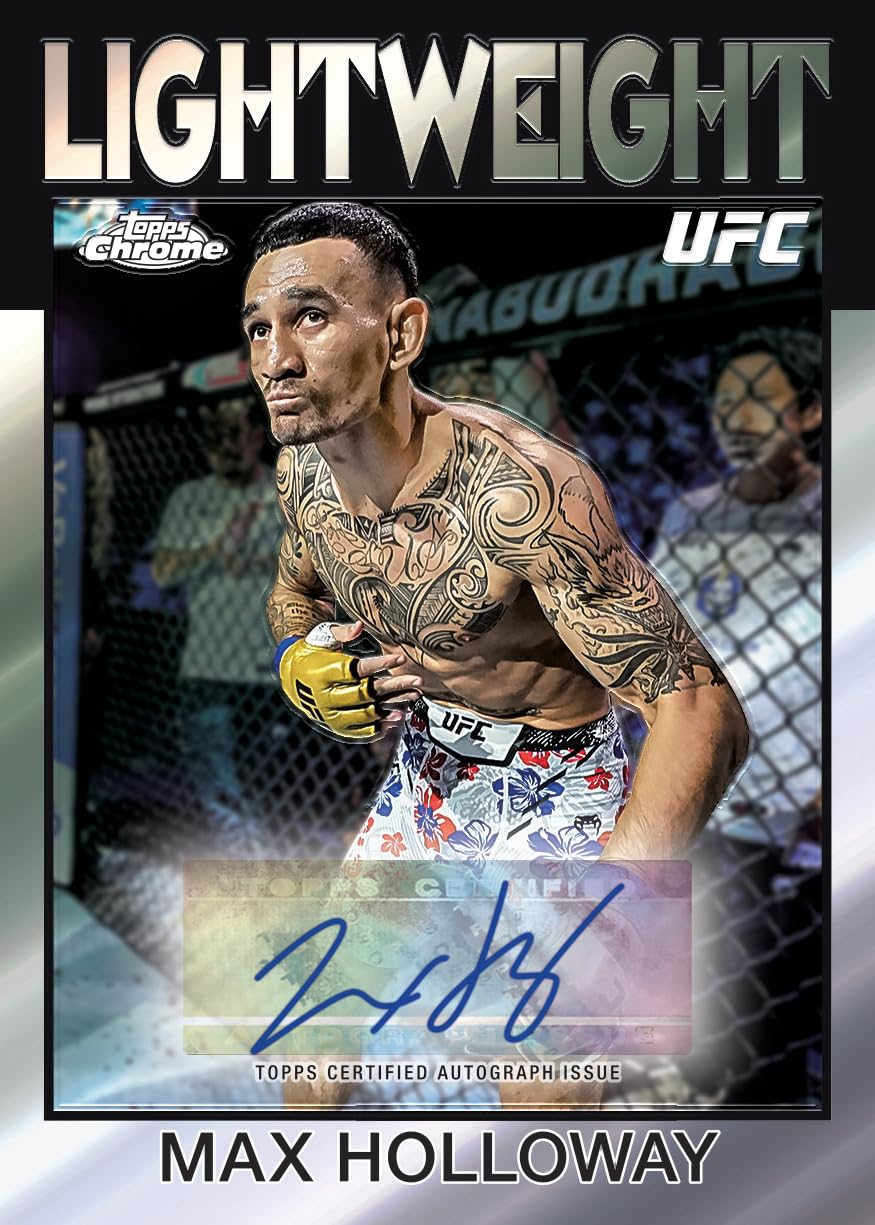 2026 Topps Chrome® UFC - Vorteilsbox (4 Karten pro Packung, 6 Packungen pro Box)