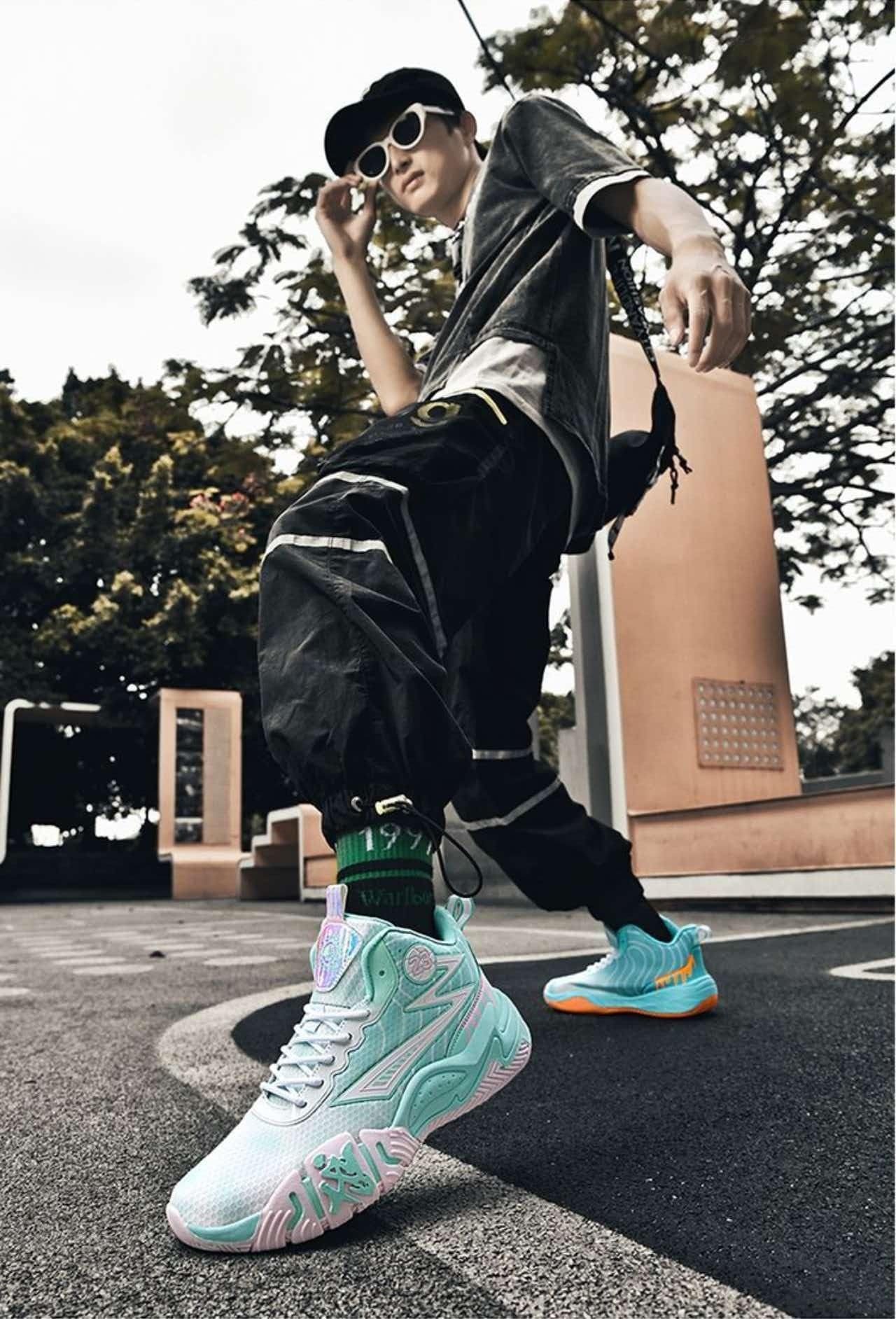 Buty do Koszykówki Unisex Wysokie Oddychające dla Młodzieży Sport Ind/Out