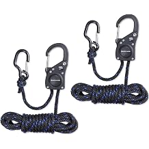 1/4" 12FT Adjustable Rope Tightener, 4PCS Rope Tie Down Ratchet