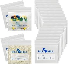 Pill Pouches - Size 3" x 2" - 3 Mil - Daily Medicine Organizer Pill Container (Pack of 100)