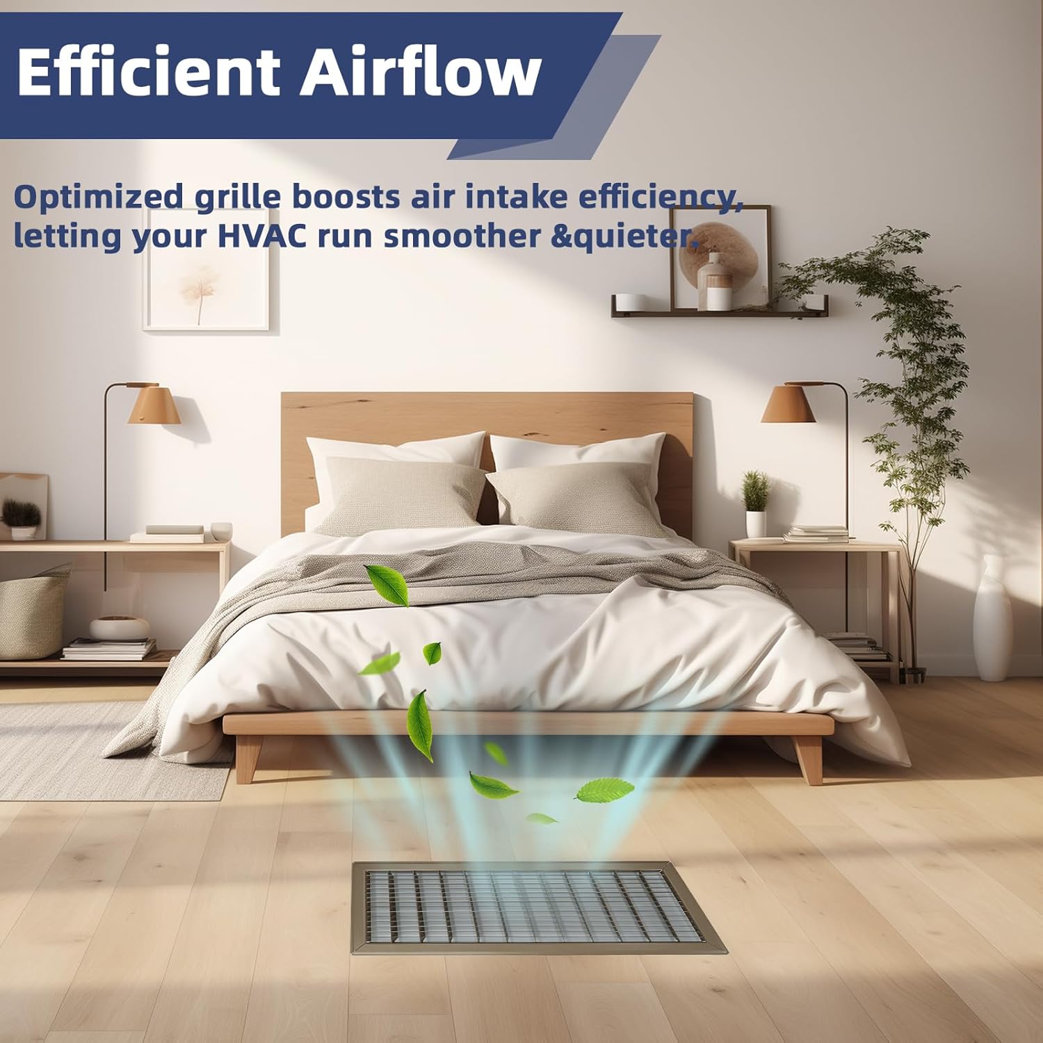 12x12 Floor Return Air Grille Fit 12x12”Duct Opening,Jumpable Floor Vent Cover Grille,Heavy Duty Floor Air Return Vent Cover Grill,Outer Dimensions: 13.75" W X 13.75" H